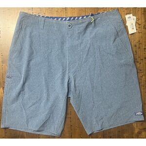 AFTCO Mens 36 Fishing Shorts Aftech American Fish Tackle Company Blue NWT